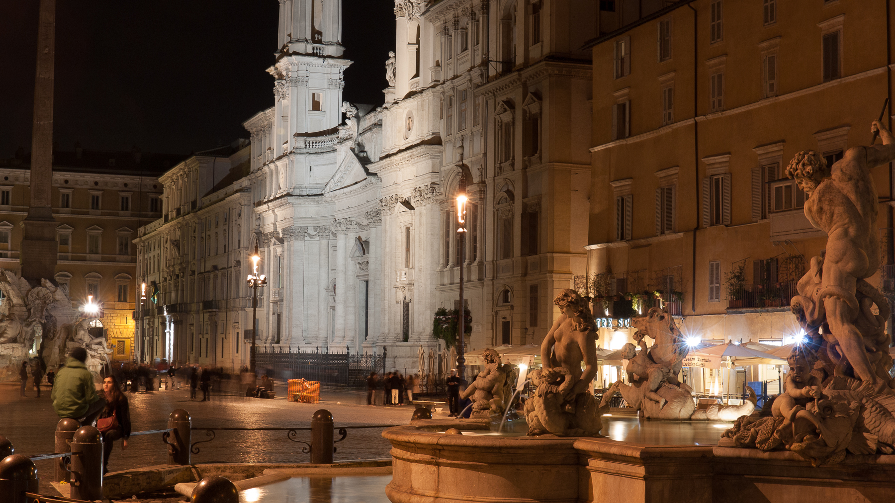 Rom Piazza Navona Fontana del Nettuno