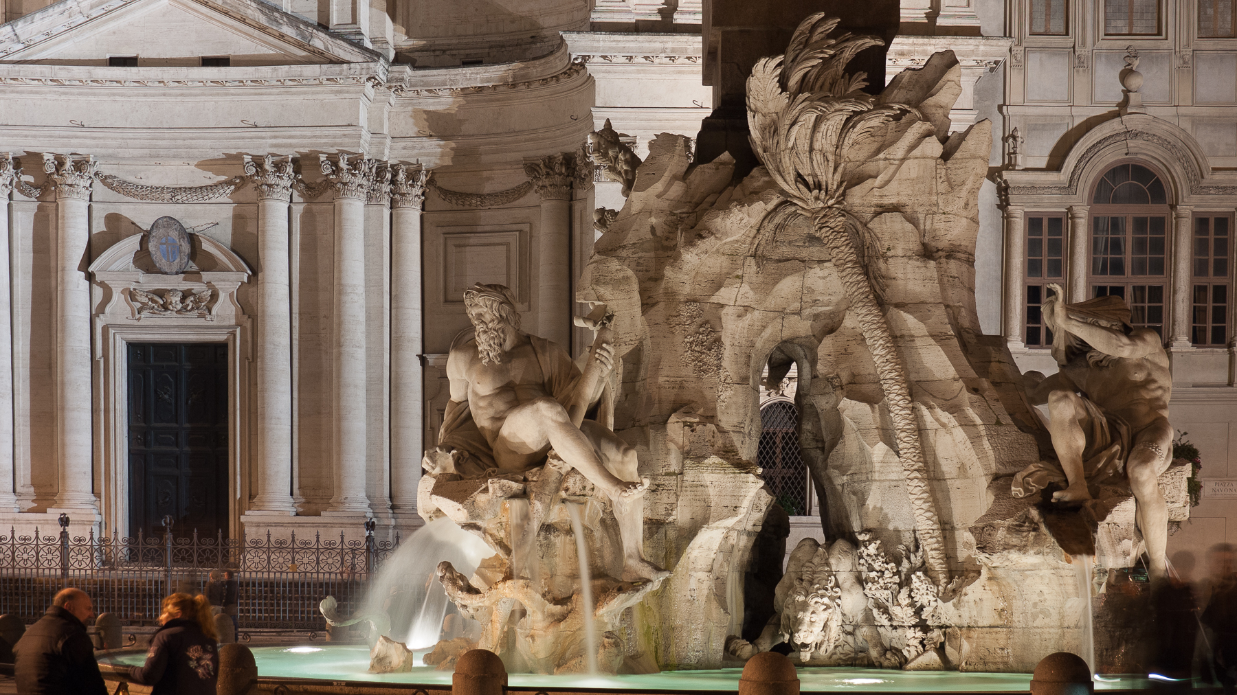 Rom Piazza Navona Fontana dei Fiumi