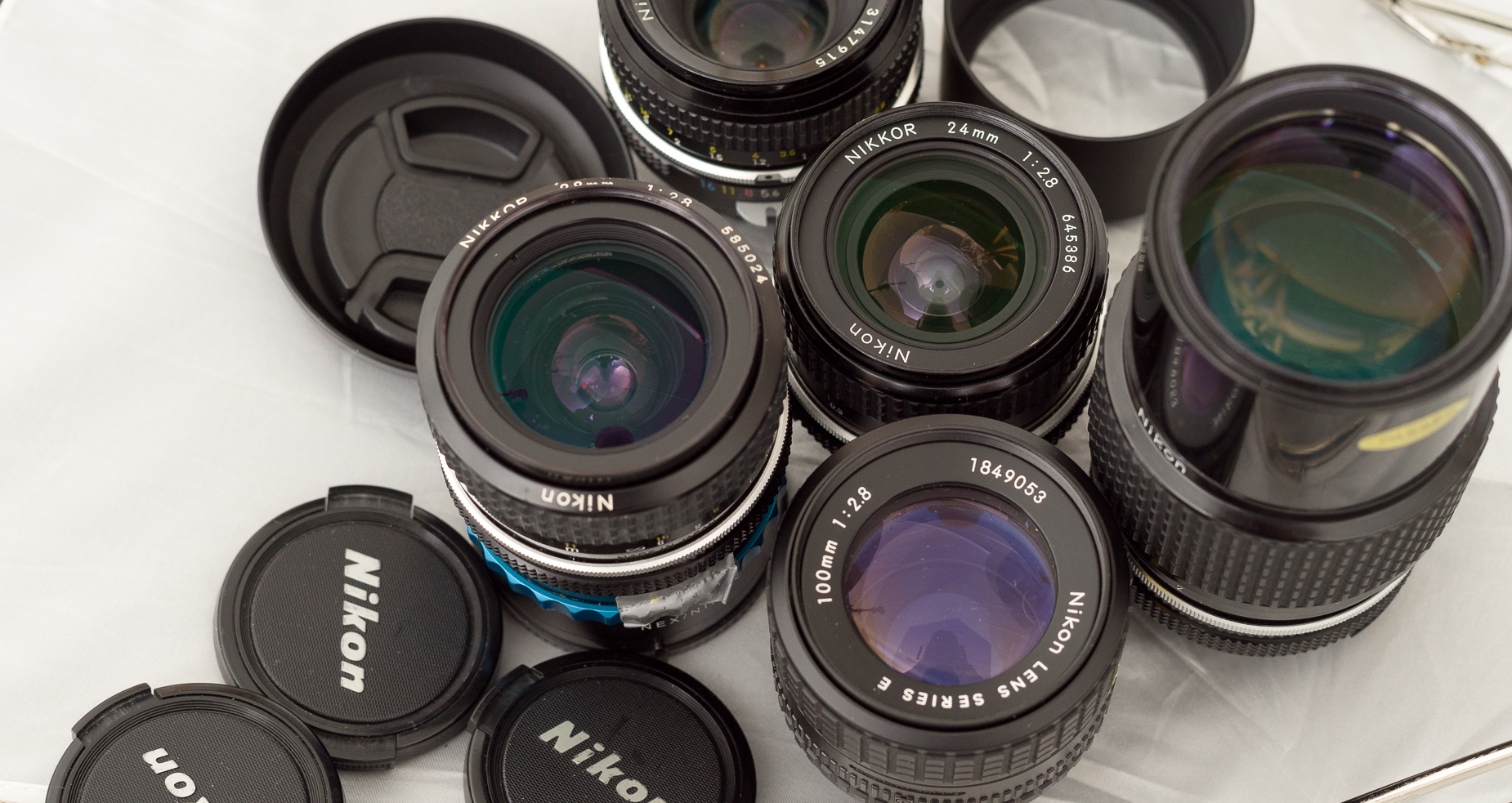 Vintage Nikon lenses